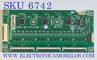 LED DRIVER PARA TV TOSHIBA / NUMERO DE PARTE 296851 / RSAG7.820.10715/ROH / DISPLAY HV750QUB-E7D / MODELO FZ219PH1EN - Imagen 1